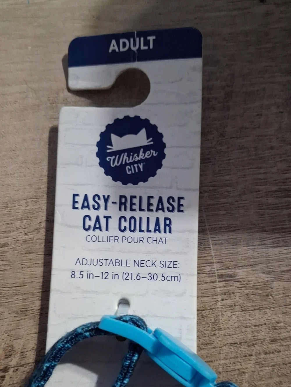 Blue Patterned Easy-Release Cat Collar